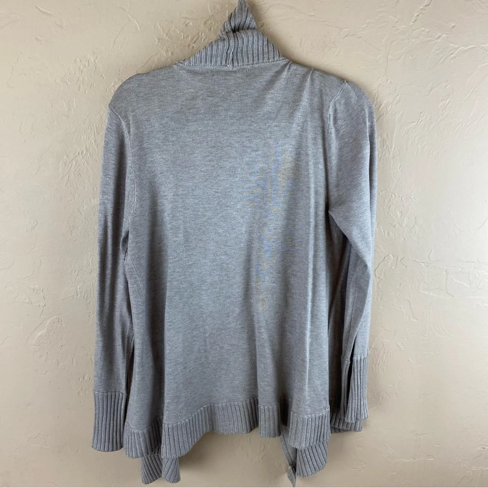 Joan Vass Gray Cardigan Sweater XL - Picture 4 of 9